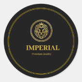 Custom Premium Round Business Logo Sticker ラウンドシール (正面)