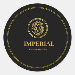 Custom Premium Round Business Logo Sticker ラウンドシール