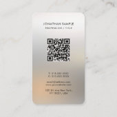 Custom Premium Silk Paper Glamorous Silver Luxury 名刺 (裏面)