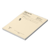 Custom Prescription Notepad – Editable Doctor RX  ノートパッド (回転)
