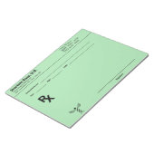 Custom Prescription Notepad – Editable Doctor RX  ノートパッド (アングル)