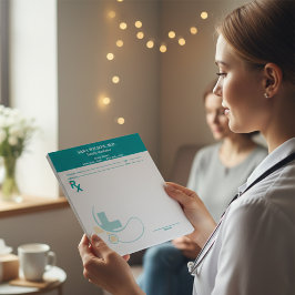 Custom Prescription Pad Template | Editable RX Not ノートパッド