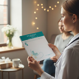 Custom Prescription Pad Template | Editable RX Not ノートパッド