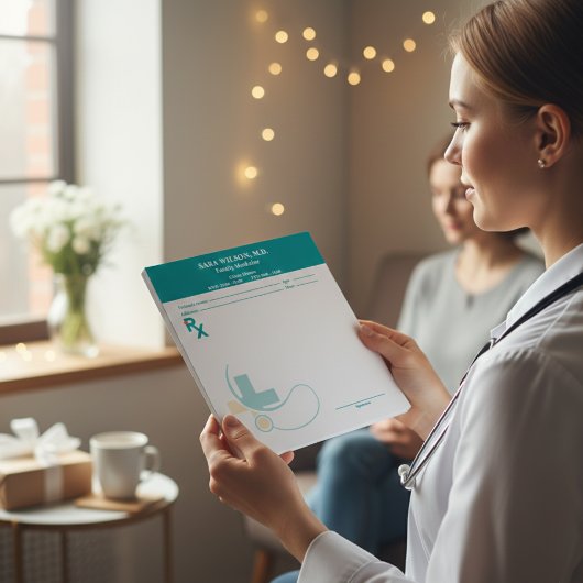 Custom Prescription Pad Template | Editable RX Not ノートパッド