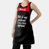 Custom "Pretend I Can Cook" Apron - Funny Kitchen エプロン (インサイチュ)