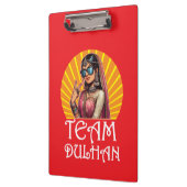 Custom Print Desi Wedding Shaadi Vibes クリップボード (左)