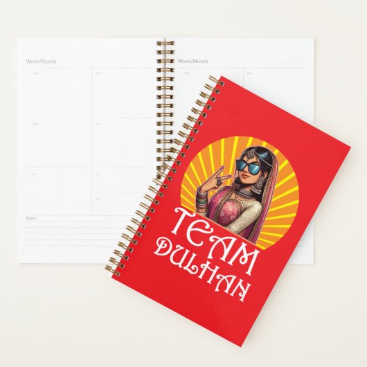 Custom Print Desi Wedding Shaadi Vibes プランナー手帳 (ディスプレー)