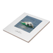 Custom print personalized ceramic dog photo タイル (側面)