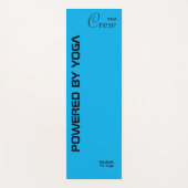 Custom Print Yoga Crew Azure Blue ヨガマット (正面)