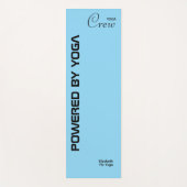 Custom Print Yoga Crew Baby Blue ヨガマット (正面)