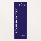 Custom Print Yoga Crew Dark Blue ヨガマット (正面)