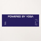 Custom Print Yoga Crew Dark Blue ヨガマット (正面(横))