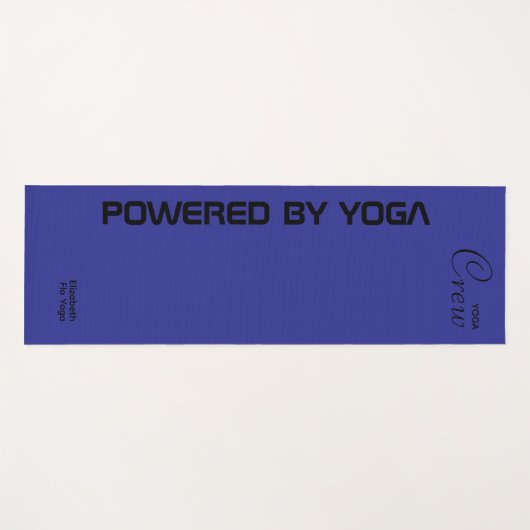 Custom Print Yoga Crew Deep Blue ヨガマット (正面(横))