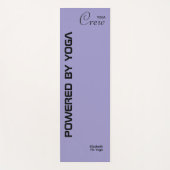 Custom Print Yoga Crew Ocean Pale Purple ヨガマット (正面)