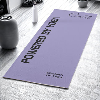 Custom Print Yoga Crew Ocean Pale Purple ヨガマット