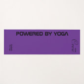 Custom Print Yoga Crew Royal Purple ヨガマット (正面(横))