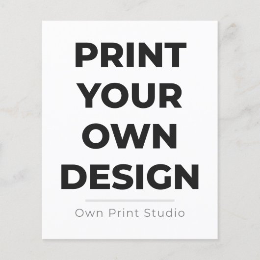 Custom Print Your Own | Printing My Own To Order チラシ (正面)