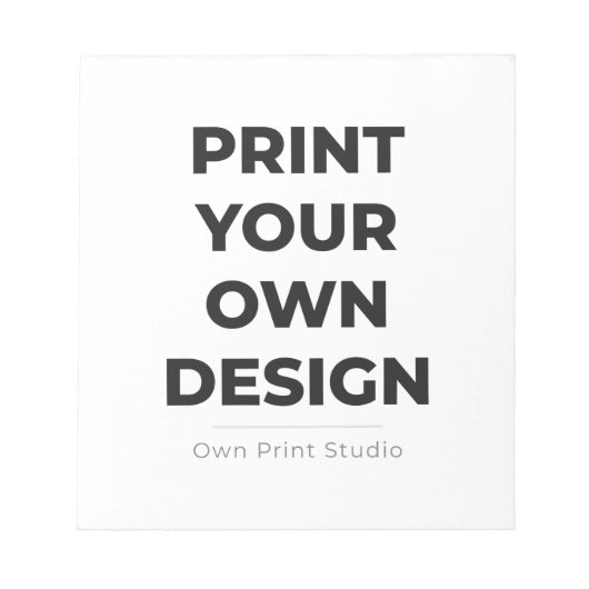 Custom Print Your Own | Printing My Own To Order ノートパッド (正面)