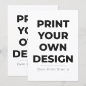 Custom Print Your Own | Printing My Own To Order プログラム (正面/裏面)