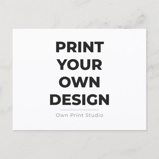 Custom Print Your Own | Printing My Own To Order ポストカード (正面)