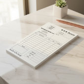 Custom Printable Form & Business Logo Invoice Pad ポストイット