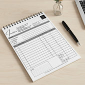 Custom Printable Order Form Business Logo Invoice ノートパッド
