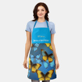 Custom Printed Apron. Stylish Kitchen Wear エプロン (着用した状態)