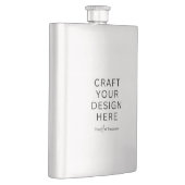 Custom Printed Classic Flask Upload Your Design フラスク (右)
