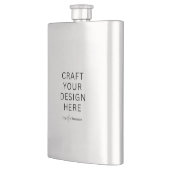 Custom Printed Classic Flask Upload Your Design フラスク (左)