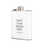 Custom Printed Flask – Upload Your Own Design フラスク (左)