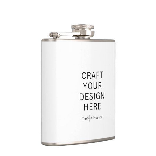 Custom Printed Flask  – Upload Your Own Design フラスク (右)