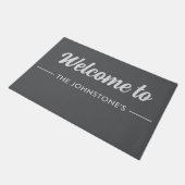 Custom Printed Welcome Mat with Name or Design ドアマット (アングル)