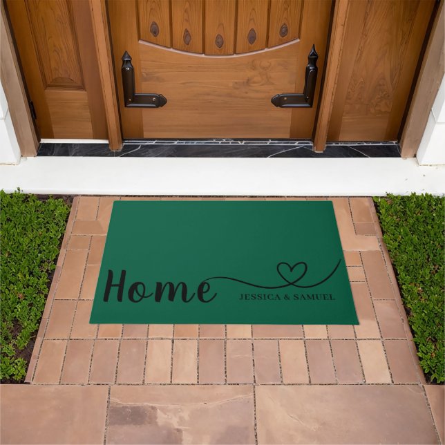 Custom Printed Welcome Mat with Name or Design ドアマット (室外)