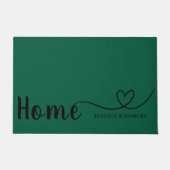 Custom Printed Welcome Mat with Name or Design ドアマット (正面)