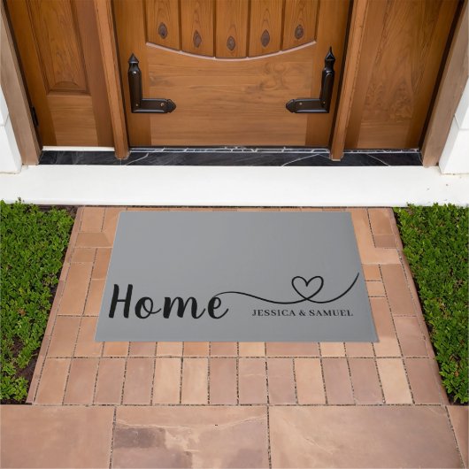 Custom Printed Welcome Mat with Name or Design ドアマット (室外)