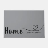 Custom Printed Welcome Mat with Name or Design ドアマット (正面)