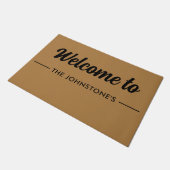 Custom Printed Welcome Mat with Name or Design ドアマット (アングル)