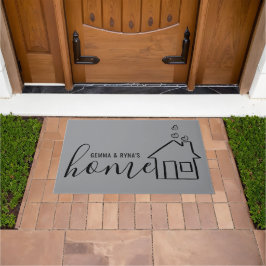 Custom Printed Welcome Mat with Text or Design ドアマット