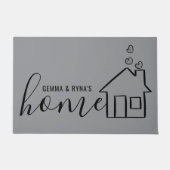 Custom Printed Welcome Mat with Text or Design ドアマット (正面)