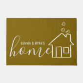Custom Printed Welcome Mat with Text or Design ドアマット (正面)