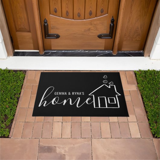 Custom Printed Welcome Mat with Text or Design ドアマット (室外)