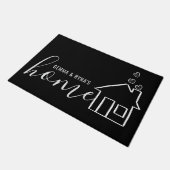 Custom Printed Welcome Mat with Text or Design ドアマット (アングル)