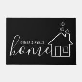 Custom Printed Welcome Mat with Text or Design ドアマット (正面)