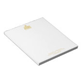 Custom Professional 5.5" x 6" Notepad – 40 Pages ノートパッド (アングル)