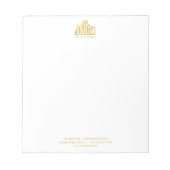 Custom Professional 5.5" x 6" Notepad – 40 Pages ノートパッド (正面)