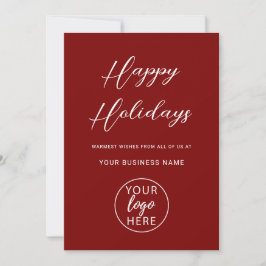 Custom Professional Business Logo Christmas  シーズンカード