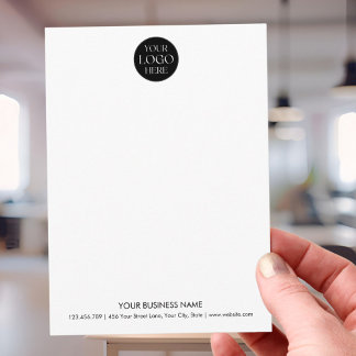 Custom Professional Business Logo Promotional ノートカード