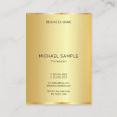 Custom Professional Modern Elegant Gold Template 名刺 (裏面)