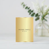 Custom Professional Modern Elegant Gold Template 名刺 (スタンド正面)