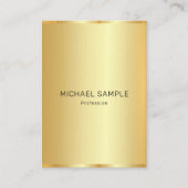 Custom Professional Modern Elegant Gold Template 名刺 (正面)